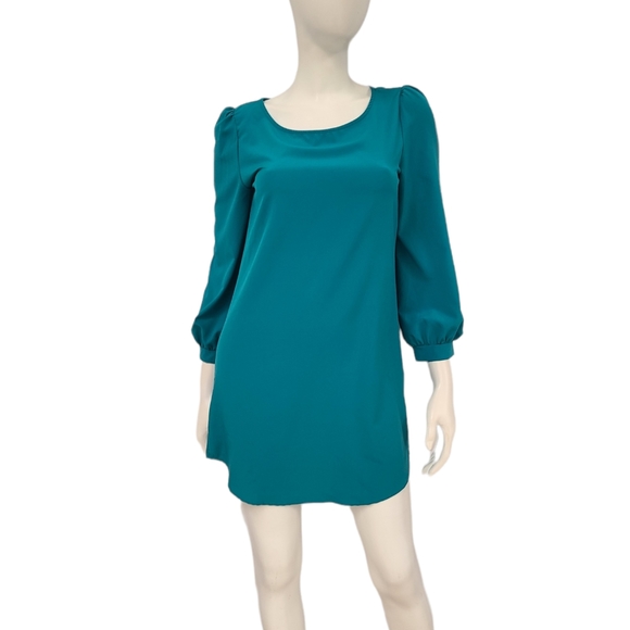 Love Culture Teal Green Shift Dress size Small - Picture 4 of 8